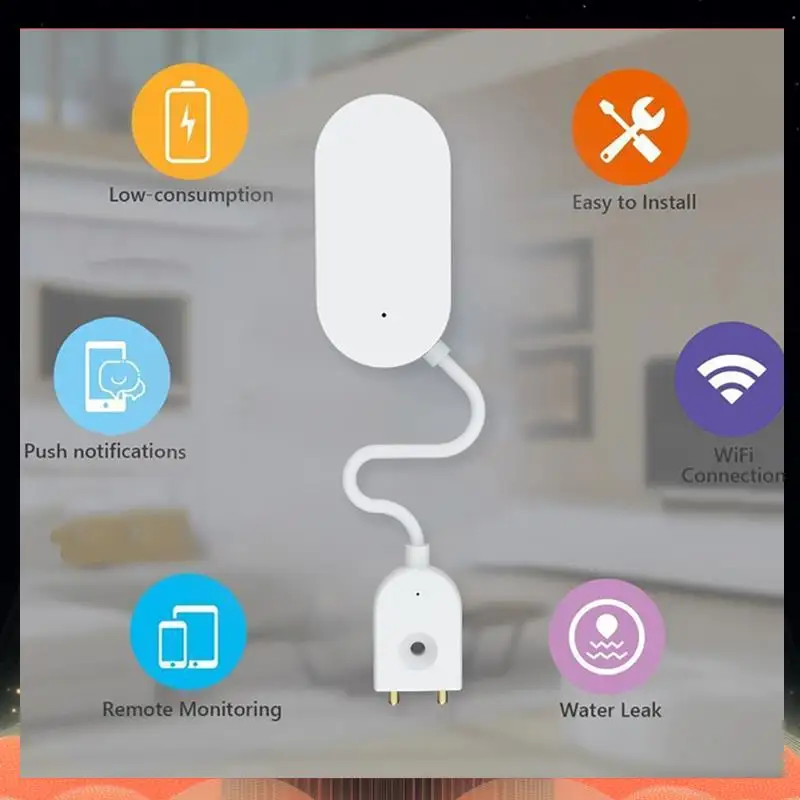 

Датчик утечки Tuya Zigbee, детектор утечки воды, датчик утечки, датчик воды, предотвращает утечку воды для умного дома-TCE