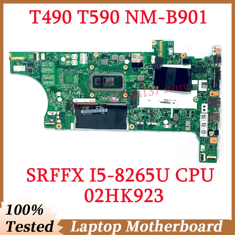 

Для Lenovo ThinkPad T490 T590 FT490/FT492/FT590/FP531 NM-B901 с процессором SRFFX I5-8265U 02HK923 материнская плата для ноутбука 100% протестировано хорошо