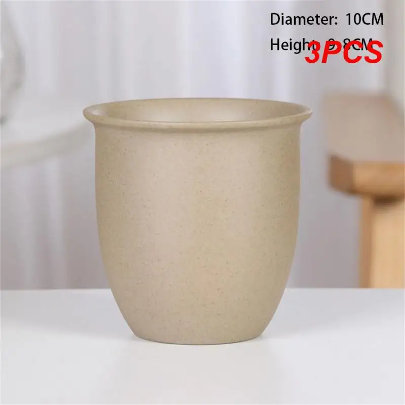 

3PCS Terracotta Plant Pot Ceramic Flowerpot Artistic Pottery Flower Pot Succulent Flower Pot Flower Pots Desktop Decoration