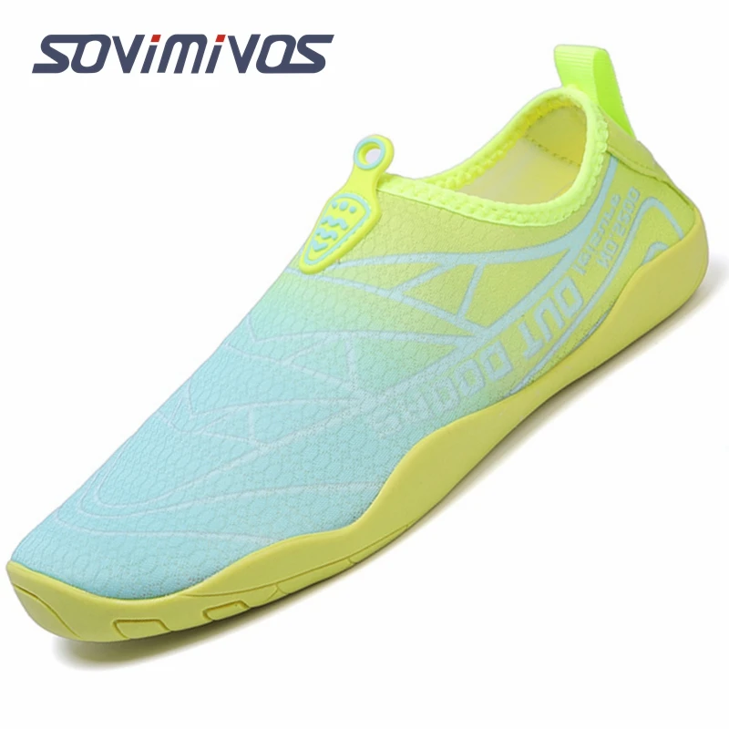 SOVIMIVOS Water Sports Shoes Barefoot Quick-Dry Aqua Yoga Socks Slip-on for Men Women Dropshipping Shoe Tenis Masculino De Mujer