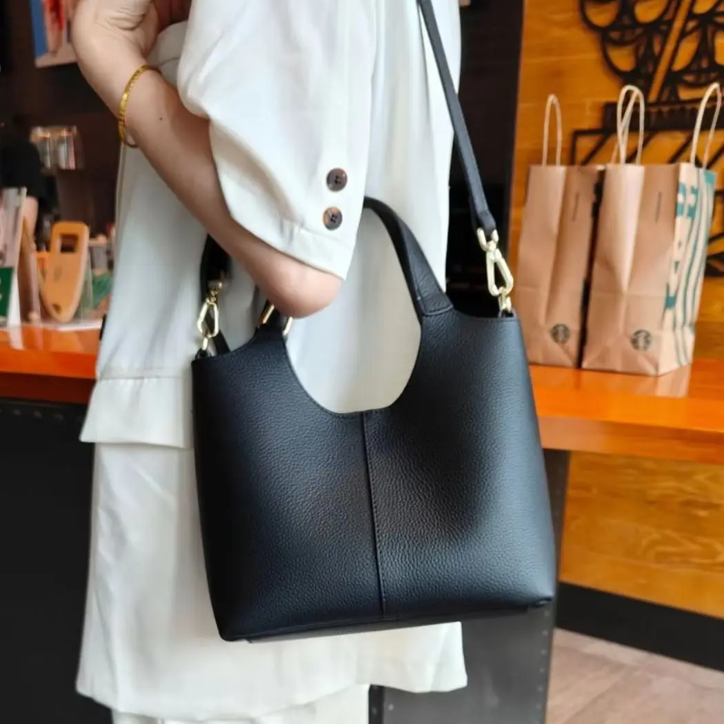 

Женская сумка через плечо из натуральной коровьей кожи, дизайнерская, люксовая, из воловьей кожи, маленькая сумка-тоут, новинка