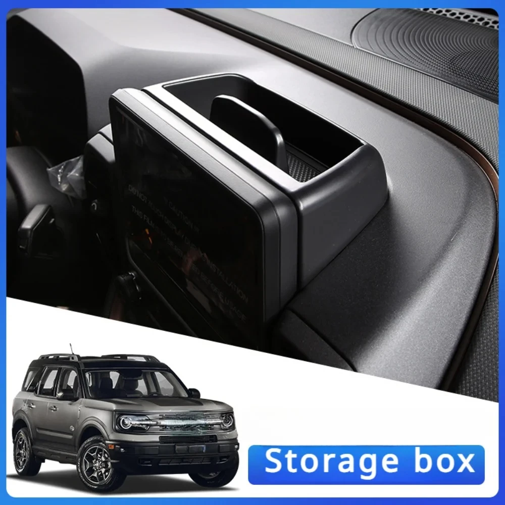 Car Instrument panel Storage box Paste decoration For ford bronco 2021-2022 sport Above the screen Box Modification accessories