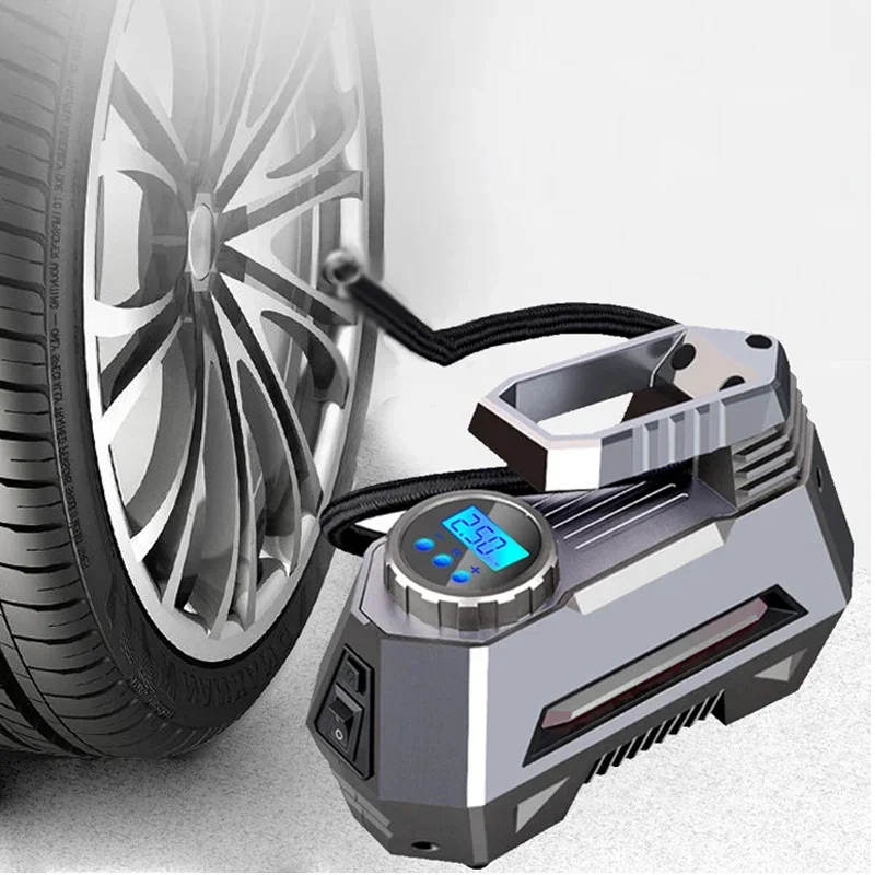 Car Air Compressor Tyre Inflator Pump Portable Compressor Pointer Car Tyre Pump 12V 150PSI Air Pump for Car Bicycle Tires Balls