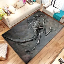3D Dinosaur Fossil Art Pattern Rug Carpet for Living Room Bathroom Mat Creative Doormat Carpet for Bedroom Home Decor  Коврик