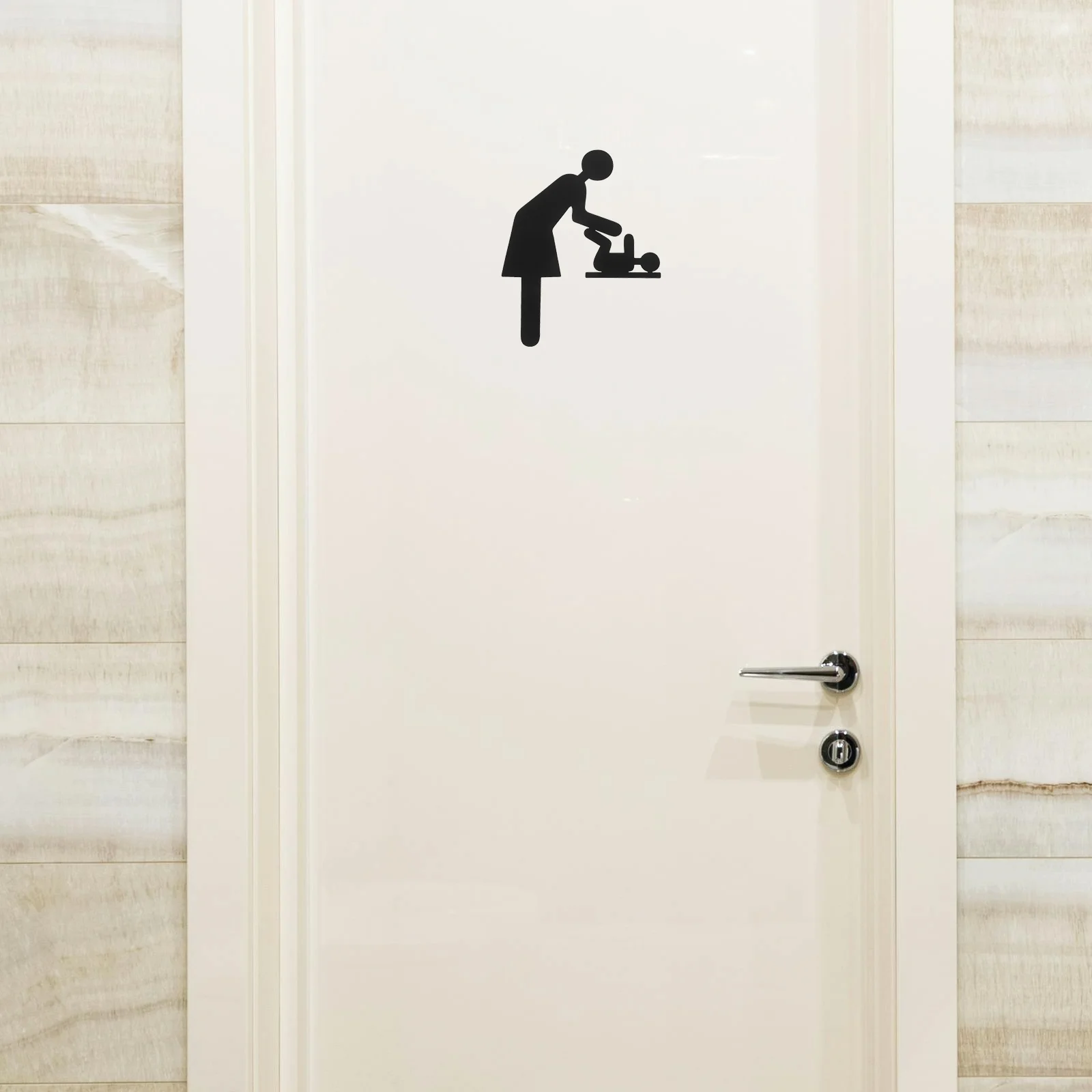 Changing Sign Baby Area Infant Room Indicator Public Restroom Stainless Steel