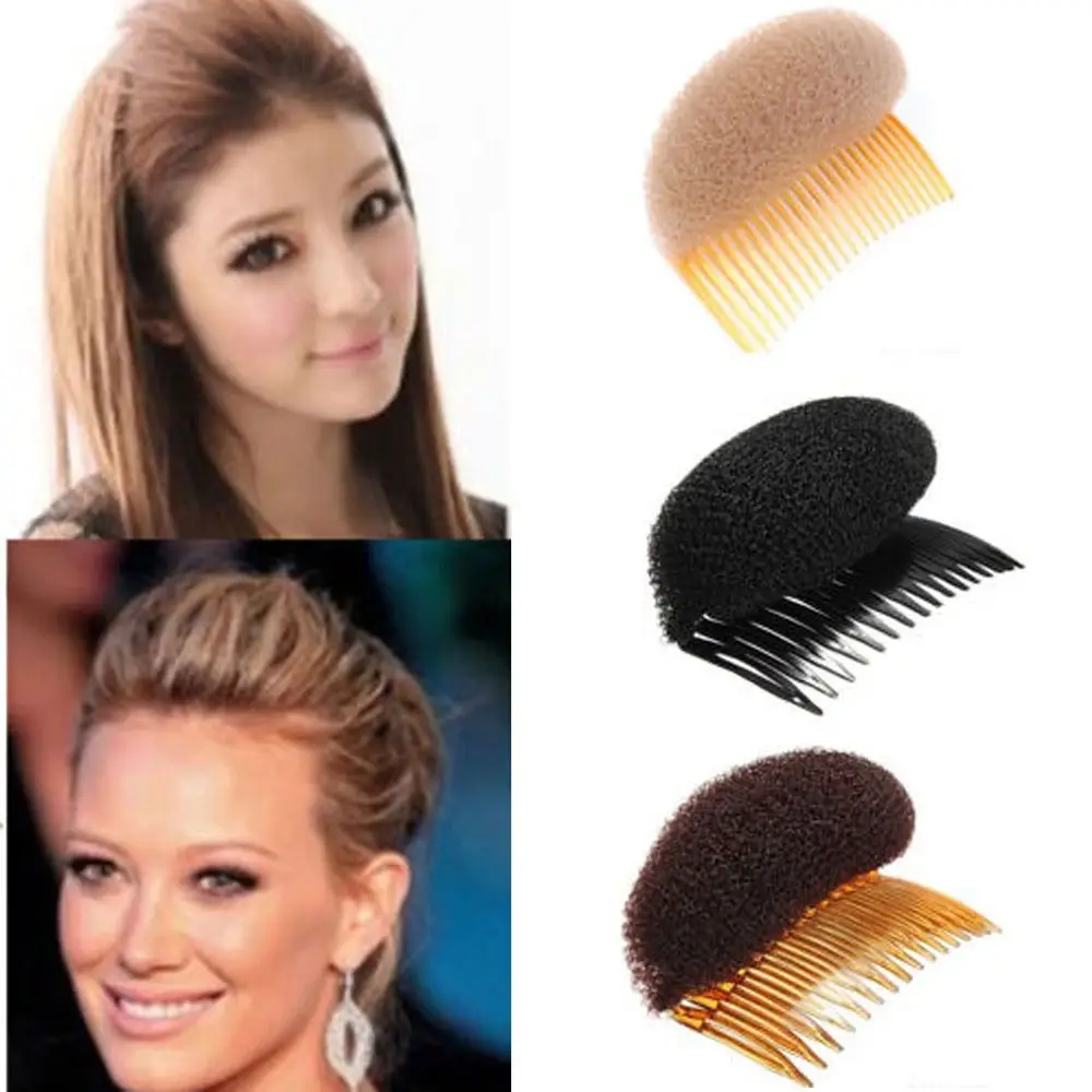 Women Fashion Fluffy Sponge Clip Stick Hair Accessories Hair Styling Bun Maker Hair Braid Tool