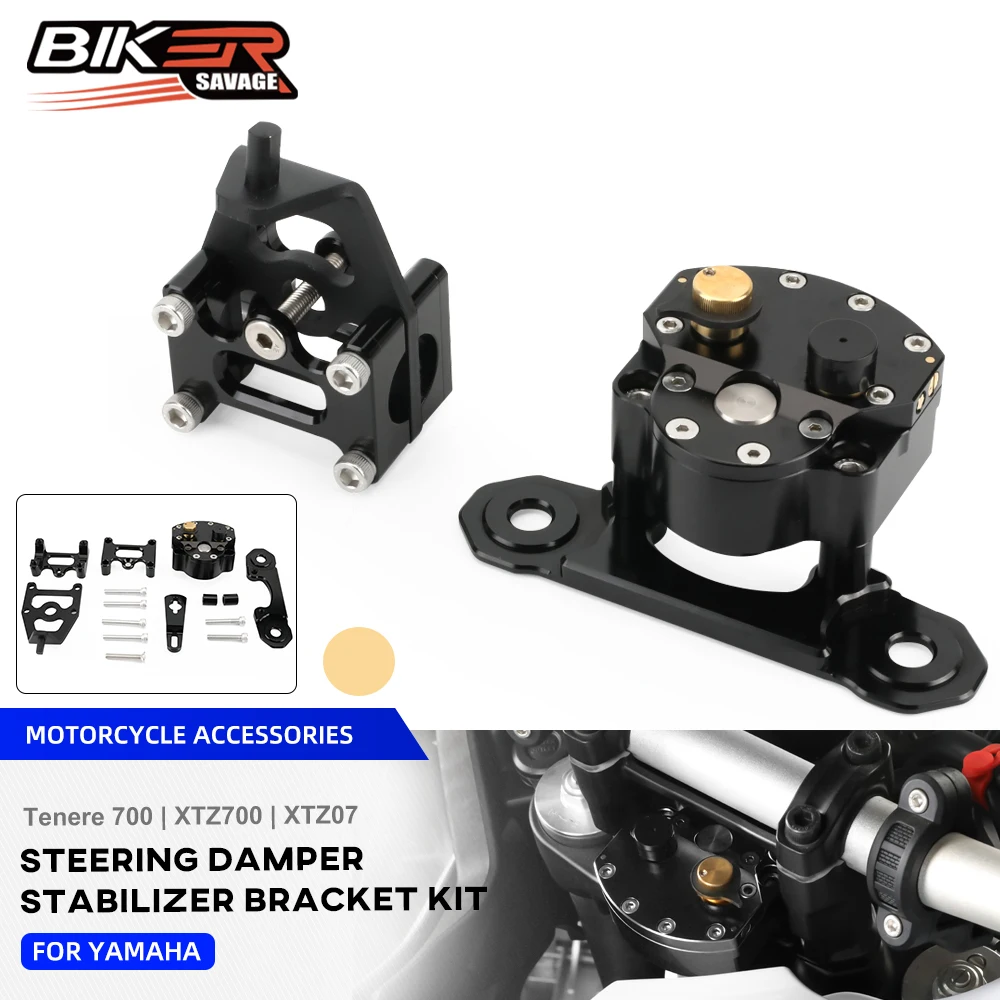 Quality Brand Motorcycle Steering Damper Stabilizer For YAMAHA TENERE 700 RALLY XTZ700 Shock Absorber Motorcycle Accessories