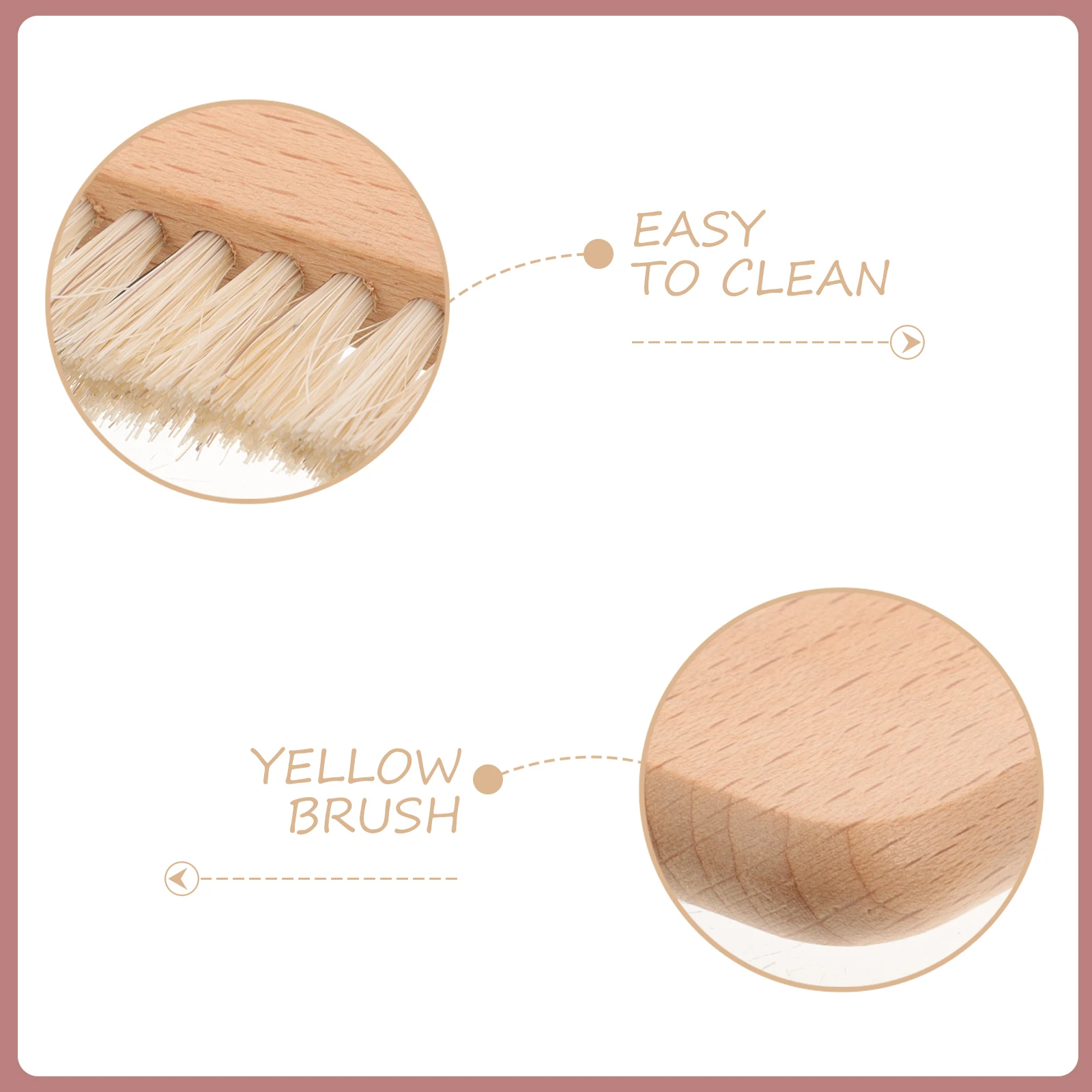

Nail Brush for Cleaning Fingernails Dust Tools Wooden Handle Compact Skin Nail Supplies Small Brushes