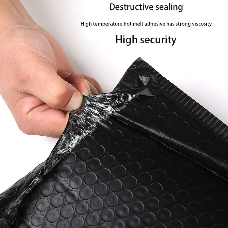 10pcs Black Bubble Packaging Bag Self Adhesive Mailing Bag Express Packaging Bag Clothing Packaging Bag
