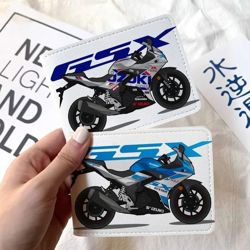 New 2025 High Quality Neutral Wallet Fun Fashion Foldable Wallet Motorcycle Locomotive Print Wallet Pu Leather