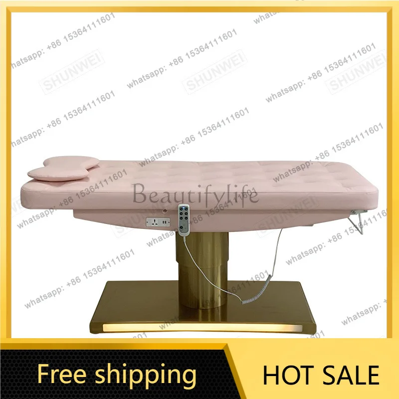 Factory Direct Sales Electric Beauty Salon Special Bed Lifting Folding Massage Physiotherapy Bed