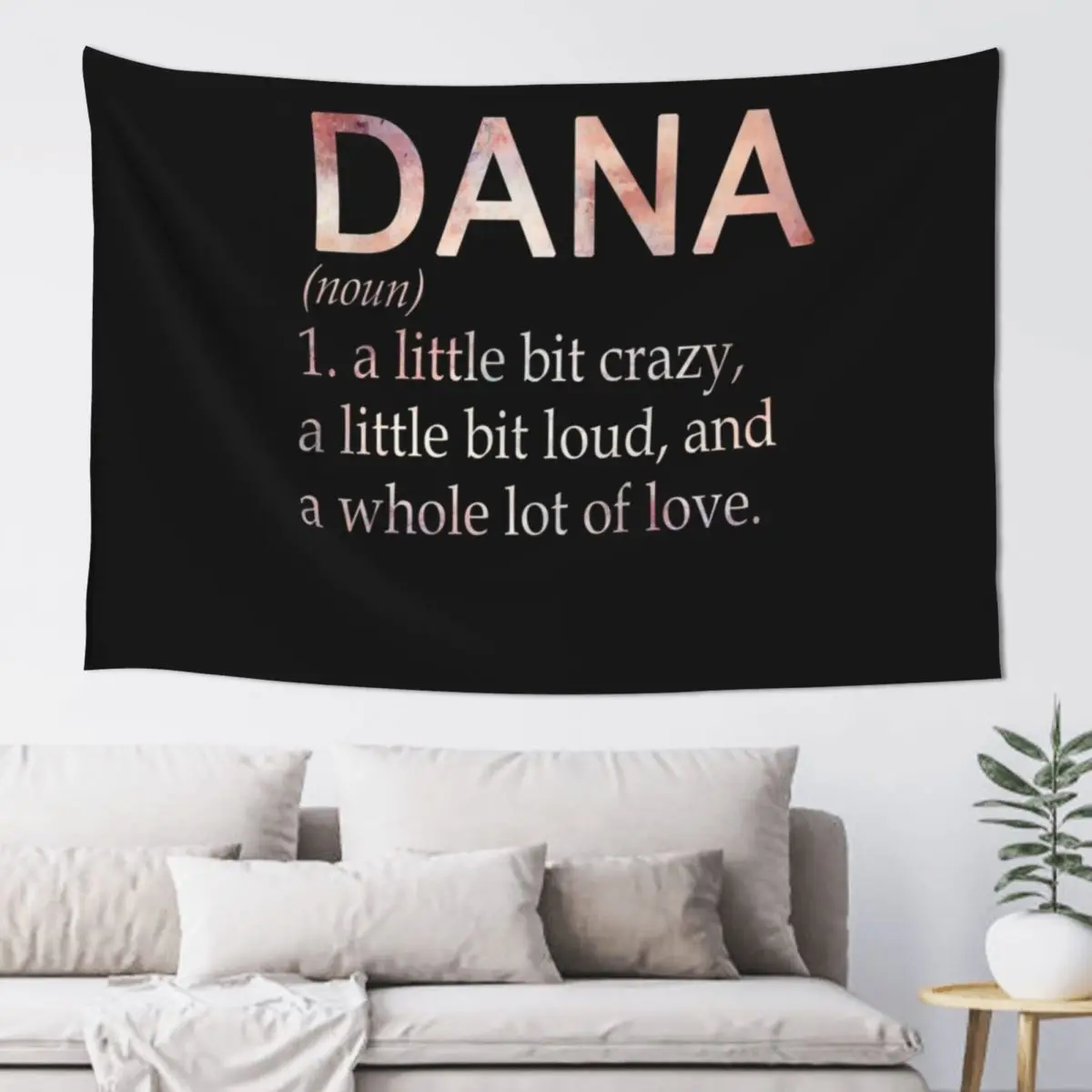 

Dana Girl Name Definition Tapestry Hanging Wall Room Decorator Room Decor Cute Tapestry