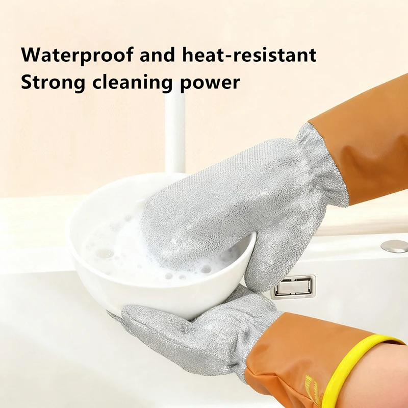 Multipurpose Stainless Steel Wire Dish Glove Waterproof Rags for Kitchenware Cleaning