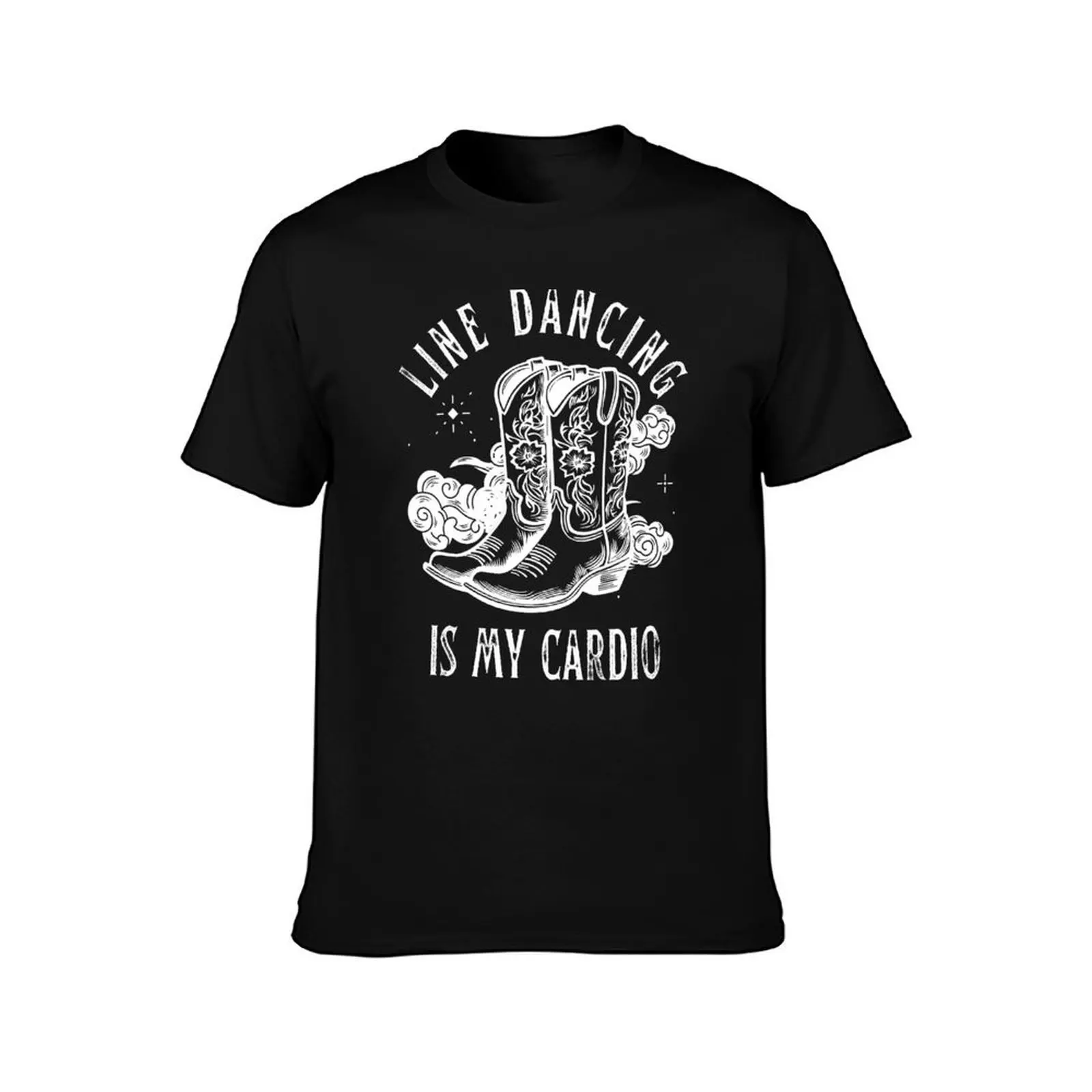 Line Dancing Is My Cardio T-Shirt Functional Casual Short Sleeve Tee