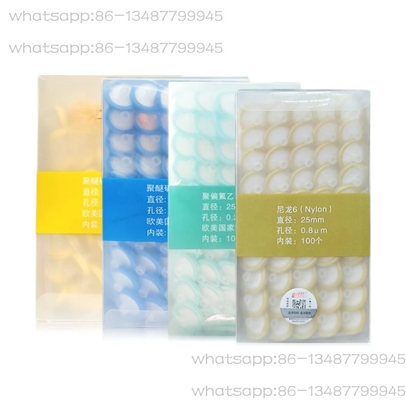 

Disposable filter head aqueous PES filter membrane organic nylon 66PTFE0.22 0.45