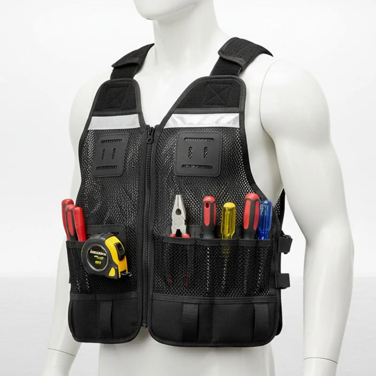 electrician-work-vest-nylon-mesh-reflective-tool-holder-vest-for-carpentry-and-jobsite-use-with-pockets