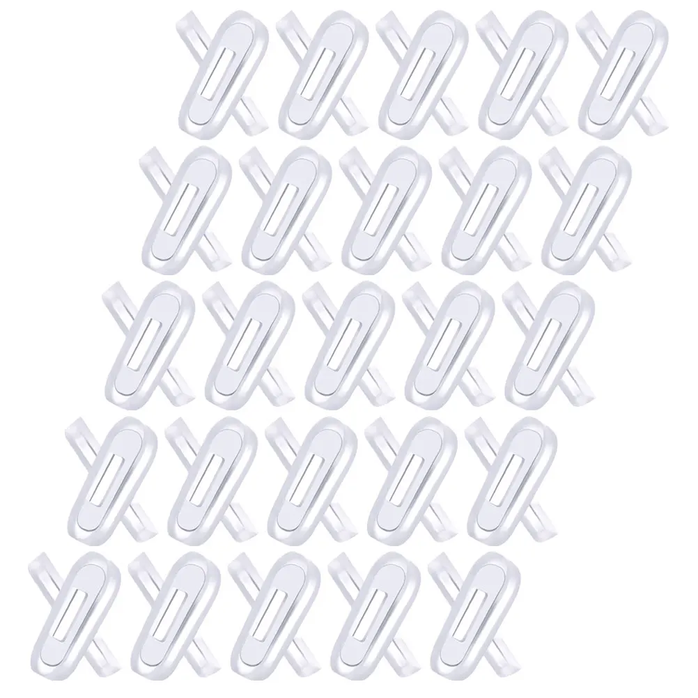 

25Pairs Silicone Eyeglass Nose Pads Replacement Anti-Slip Comfort Fit for Eyeglasses Adjustable Nose Pieces for Clear Vision