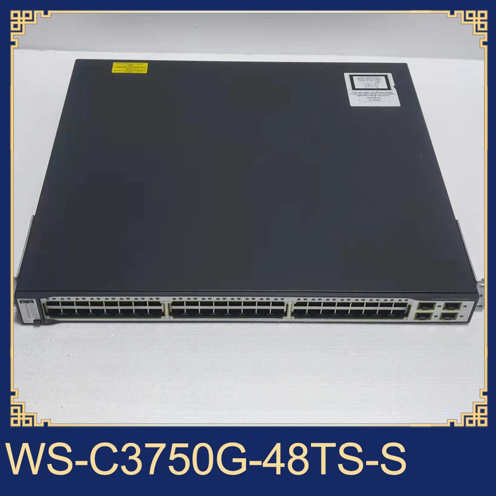 For Original Cisco 48 port full gigabit 4SFP optical port three-layer switch WS-C3750G-48TS-S