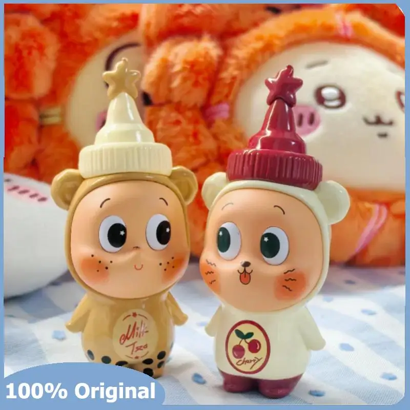 

POP MART Twinkle Twinkle Create Your Taste Mike Tea Cherry Series Mystery Box Genuine Blind Box Guess Toys Bag Ornament