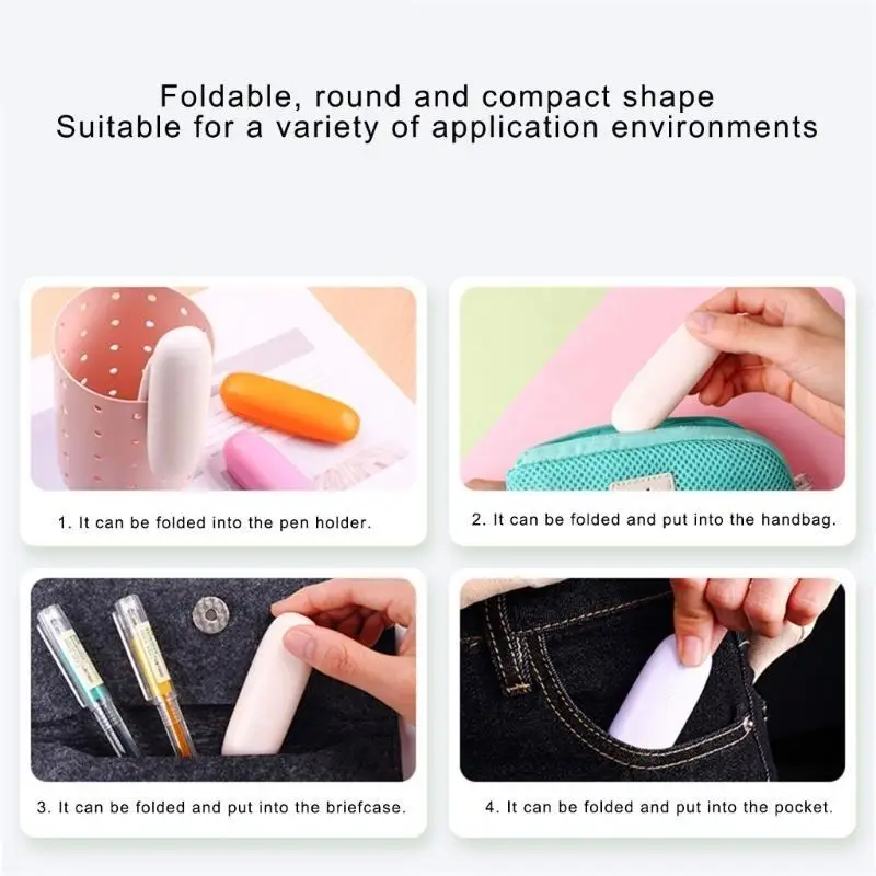 D08B 6 Pcs Paper Stapler Office Stapler Easy to Load Portable Stapler Small Stapler Plastic Stapler Decorative Stapler