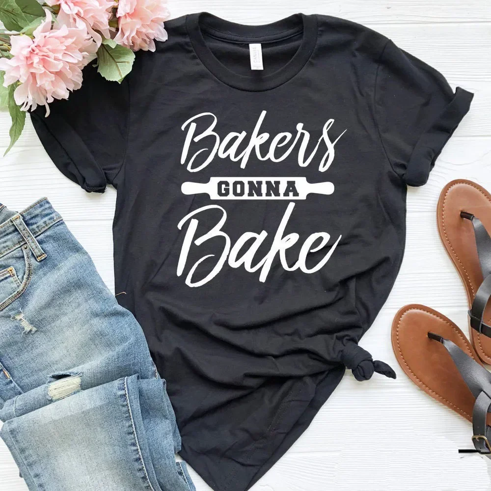 Bakers Gonna Bake Women tshirt Casual Cotton Hipster Funny t-shirt For Lady Yong Girl Top Tee clothes Casual t-shirts