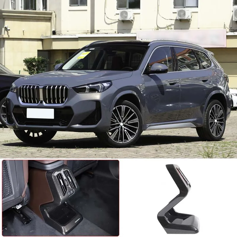 

For BMW X1 2023 2024 2025 Back Row Air Conditioning Outlet Decorative Air Vent Outlet Cover Trim ABS Car Interior Accessories