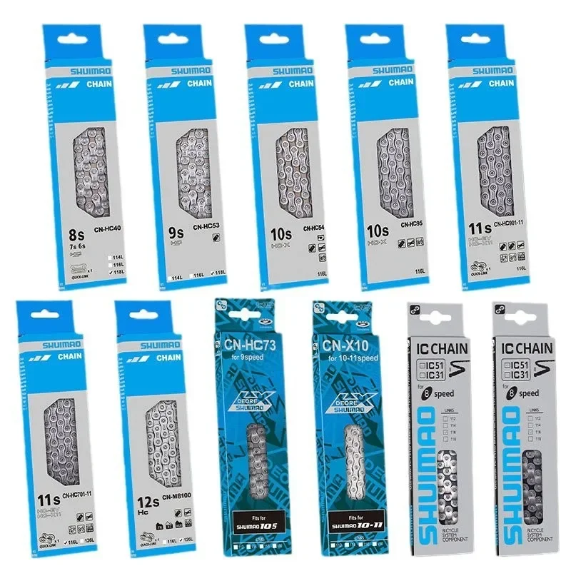 6/7/8/9/10/11/12 Speed Bicycle Chain 10v 11v 12v 116/126L MTB Mountain Bike Original Chains Bicycle Parts Bike Accessories, image 2