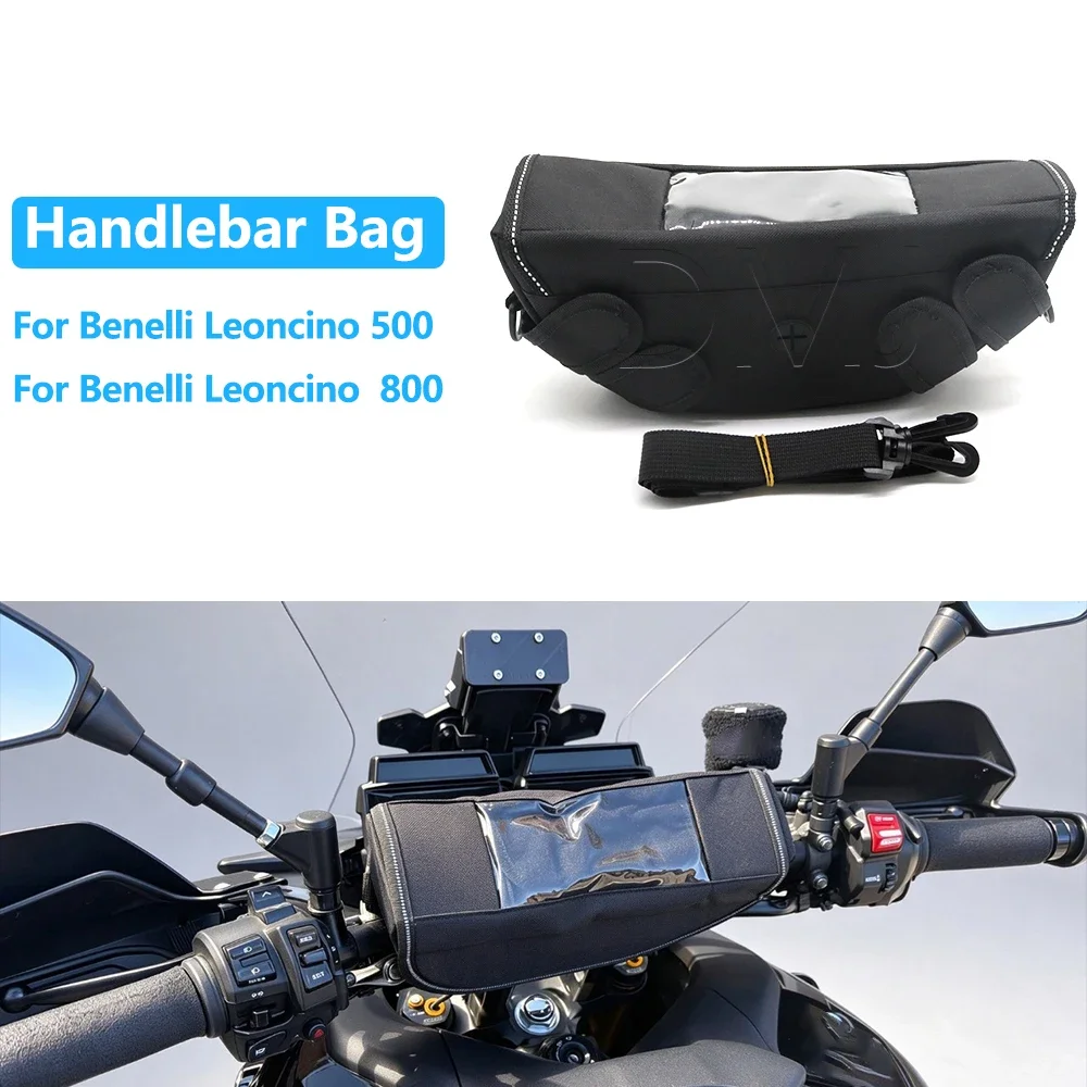 Motorcycle Accessories Waterproof Bag Storage Travel Handlebar Bag Tool Bag For Benelli Leoncino 500 800