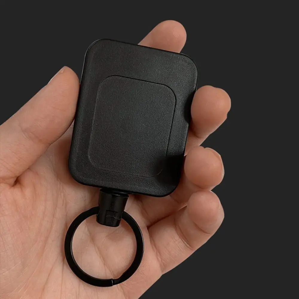Anti-theft Retractable Keychain Extendable High Rebound Easy-to-pull Buckle Belt Clip Telescopic ID Badge Holder Key Holder