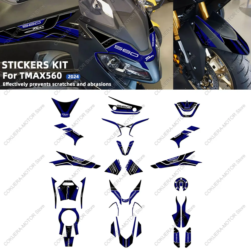 

For T MAX 560 TMAX 560 2022 Motorcycle Side Decoration Sticker Front Mouth Protection Sticker 3d Gel Epoxy Resin Suit
