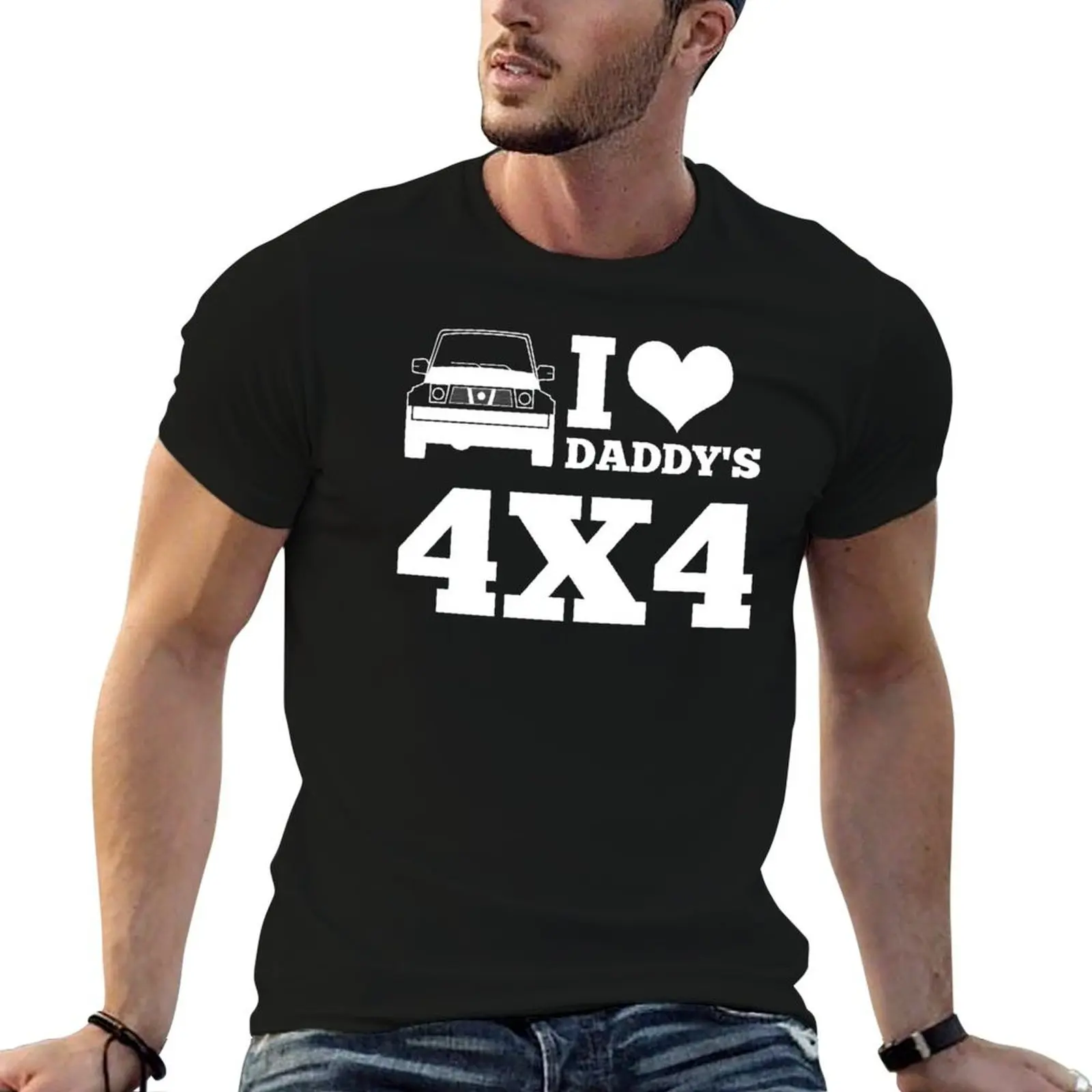 Kids Love 4x4 Cruiser T-Shirt oversized plus size tops clothes for men