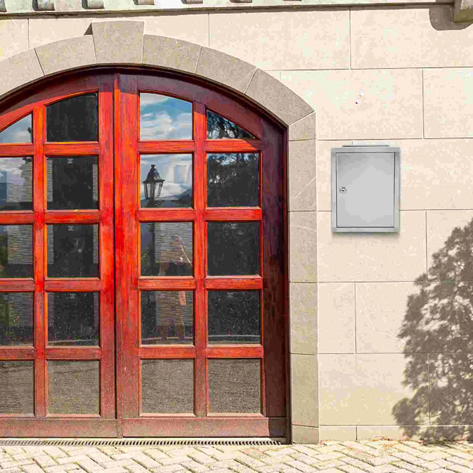 Stainless Steel Mailbox Complain Hanging Postbox Public Letter Container Locking Suggestion Collect Bin Lightweight Report