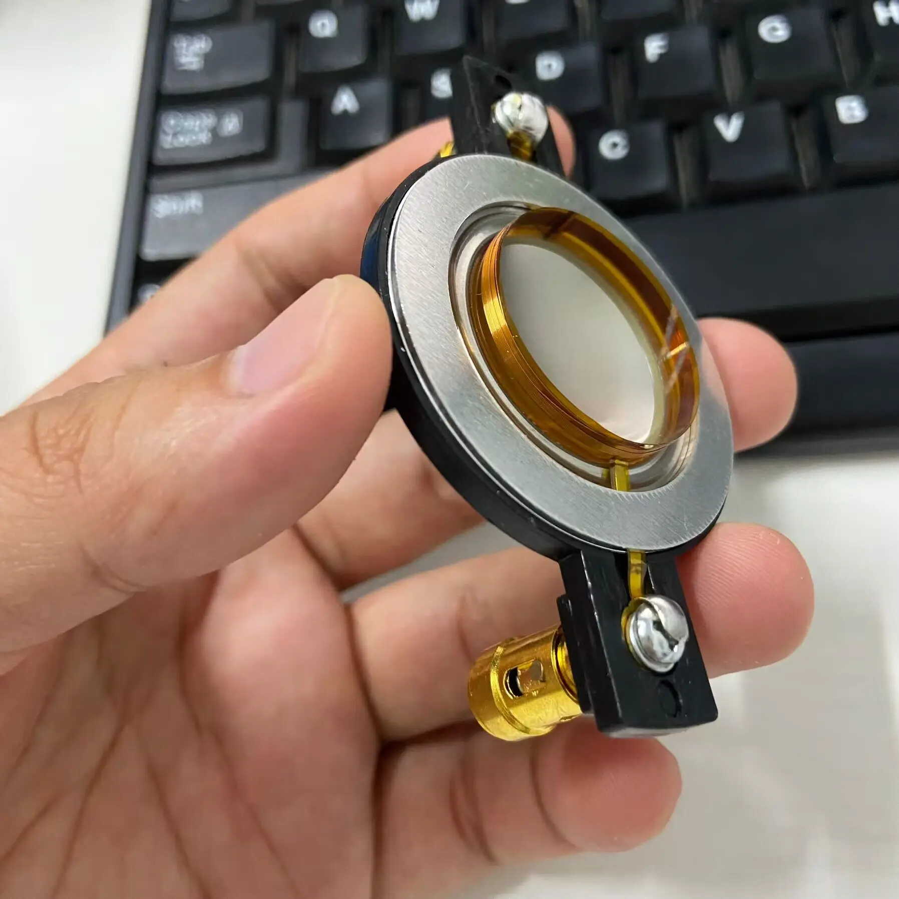 Ghxamp 25 núcleos 25.4mm filme de titânio cabeça de unidade bobina de voz chifre tweeter palco tweeter acessórios 2 peças