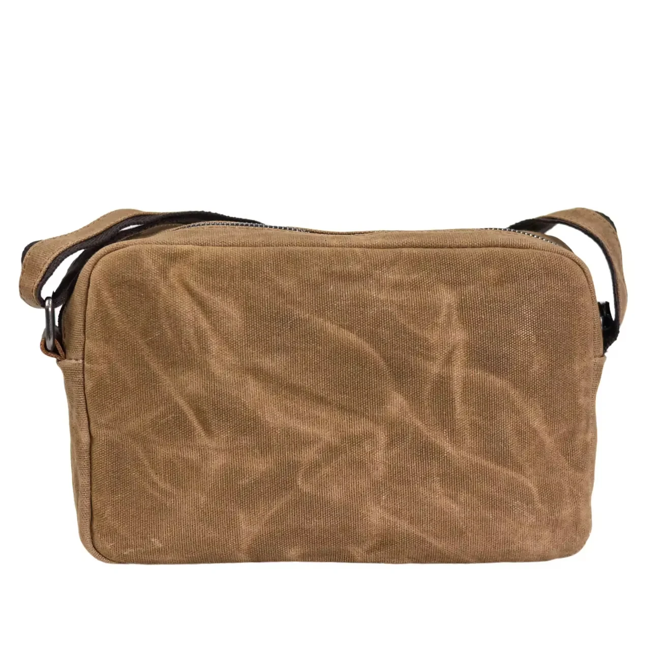 MUCHAUN new retro leisure shoulder bag fashion batik canvas with cowhide small bag men and women universal crossbody bag