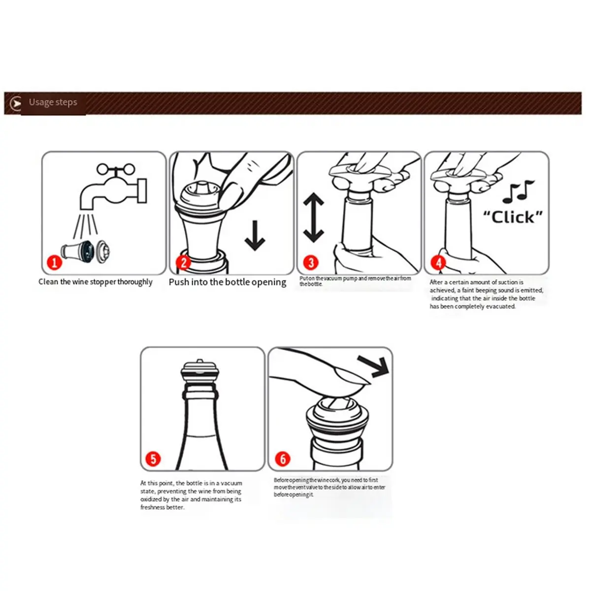 Advanced Wine Stoppers Stainless Steel Manual Vacuum Pump Wine Saver Reusable Wine Bottle Stopper Sealer Keep Wine
