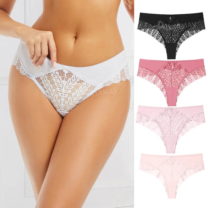 

Sports Yoga Women Panties Sexy Lace Lingerie Seamless Briefs Hollow T-pants Lady Underwears Breathable Plus Size Panty Intimates