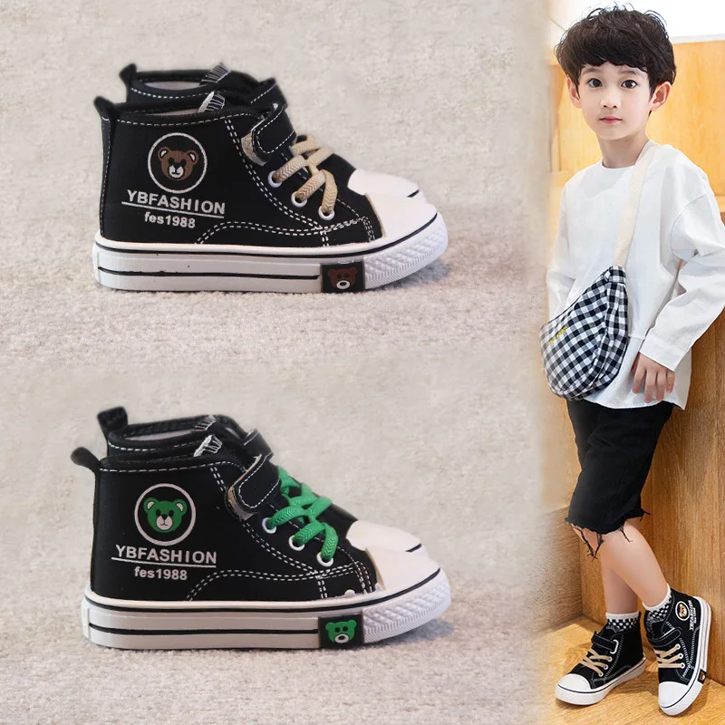 

2025 Boys Girls Fashion Board Shoes Kids Student on Casual Canvas Shoes Children Soft Sole Non Slip Comfort Shoes