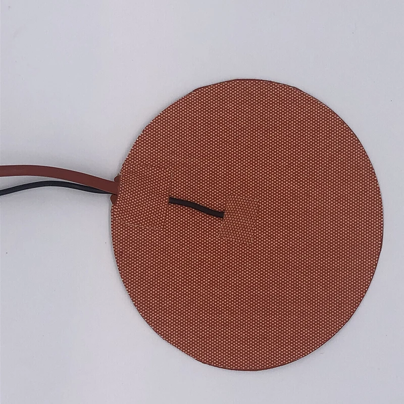 Silicone heating pad heater Dia200mm 12v 200w for 3d printer circular heat bed 3m adhesive Thermistor NTC 100k silicone heater