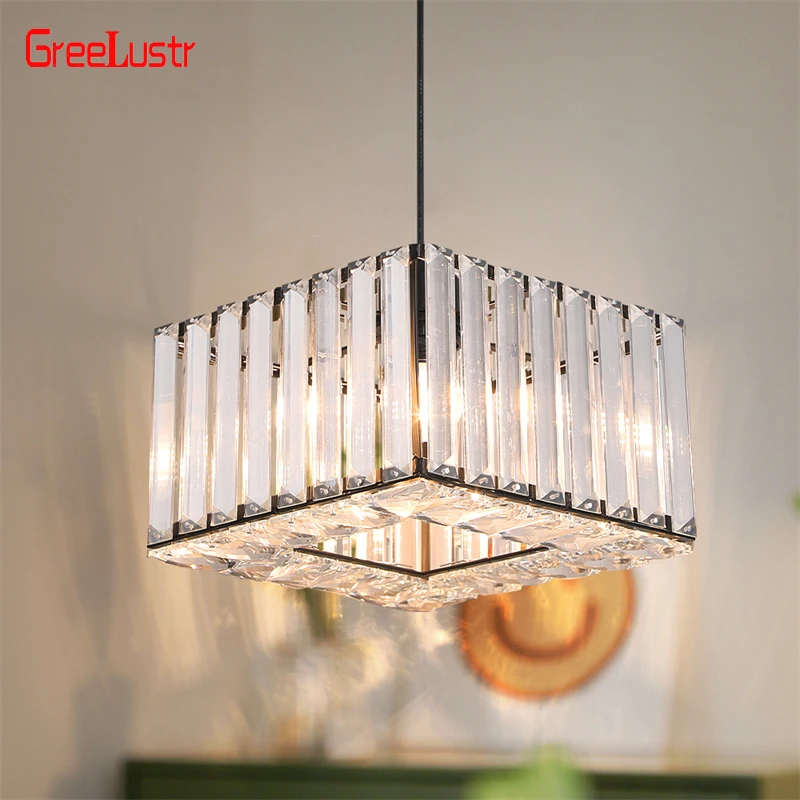 

Nordic Led Pendant Light Luxury K9 Crystal Hanging Lamps Dining Room Living Room Bedroom Fixtures Lumiere Corridor Chandelier