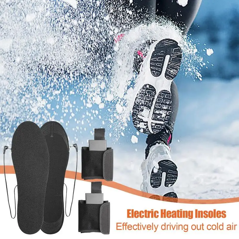 

Foot Warmer Insoles Winter Heated Shoes Insoles Inserts Freely Cutting Shoe Inner Soles For Running Working Walking And Hiking