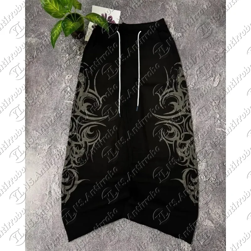 2026 Modische Y2K-Hosen mit Druckmuster für Herren und Damen, High Street Vintage Hip Hop Lässige Paar-Hosen, Hochwertige Weite Hosen – Detail 7