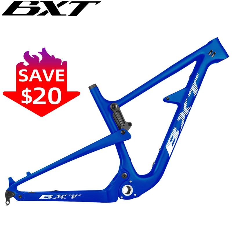 

New 29er All Mountain Travel 150mm Carbon Full Suspension Bicycle Frame Thru Axle Boost Full Carbon AM Suspension MTB Frame 29er