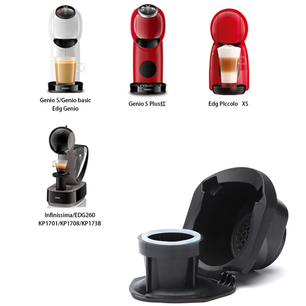 أجزاء ماكينة تحضير القهوة بالكبسولات، محول قابل لإعادة الاستخدام لصانع Dolce Gusto Piccolo Xs وNekcafe Genio S Plus Nespresso، حامل القهوة