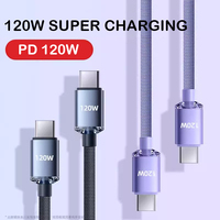 120W USB C to USB C Cable PD Fast Charging Cables For iphone 15 Pro Max Type C Quick Charger Cable Data Cord For Xiaomi Oneplus