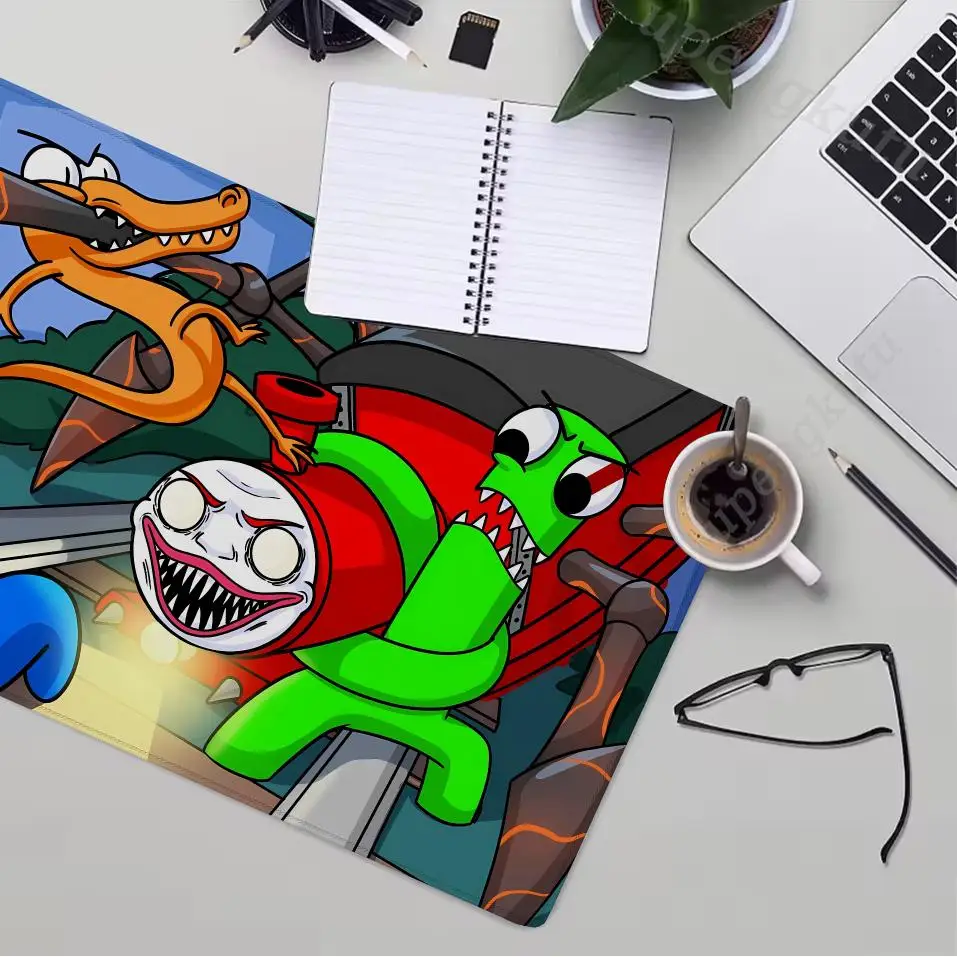 Rainbow Friend Mouse Pad Desk Pad Mouse Mat Game XXL 900x400 Mouse pad Anti-Slip Rubber Base Extended Keyboard Pad