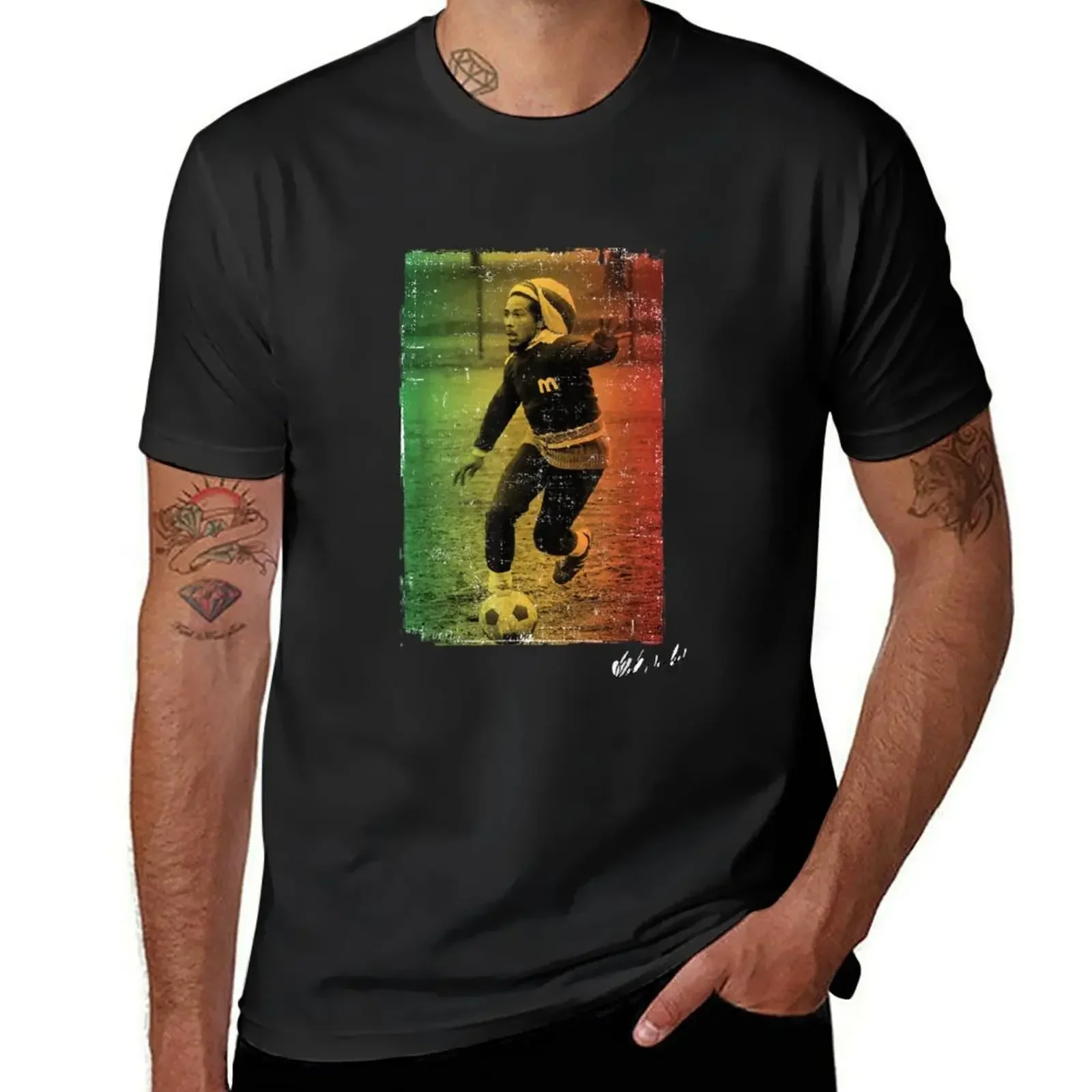 

Rasta Football T-Shirt man t shirt graphic t shirt vintage vintage compression shirt men