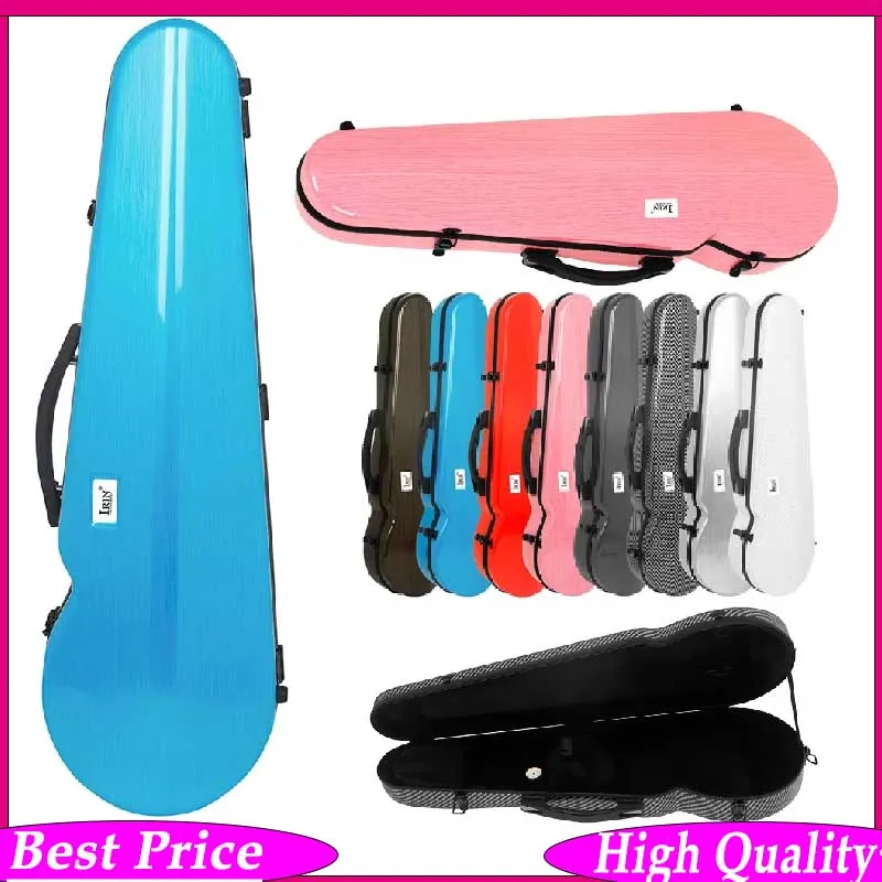 

Чехол для скрипки IRIN 4/4 из углеродного волокна с защитной конструкцией, встроенным гигрометром и регулируемыми двойными лямками для переноски