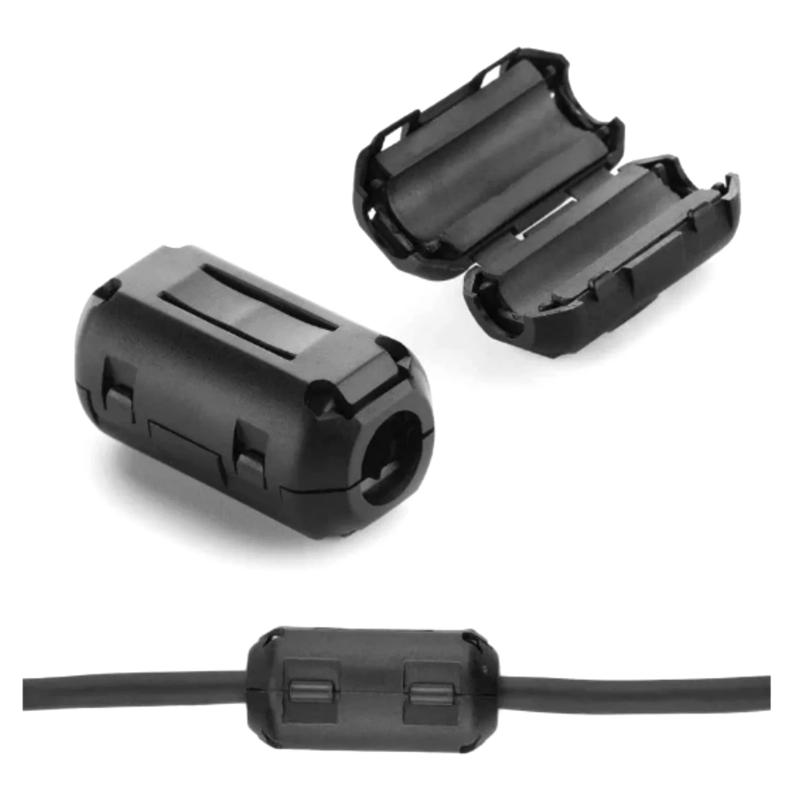 10/20/50 Stück Clip-on Ferritkern RFI EMI Störschutzfilter für 3,5-15mm USB/TV/Audiokabel Anti-Interferenz Ferritperle – Detail 8