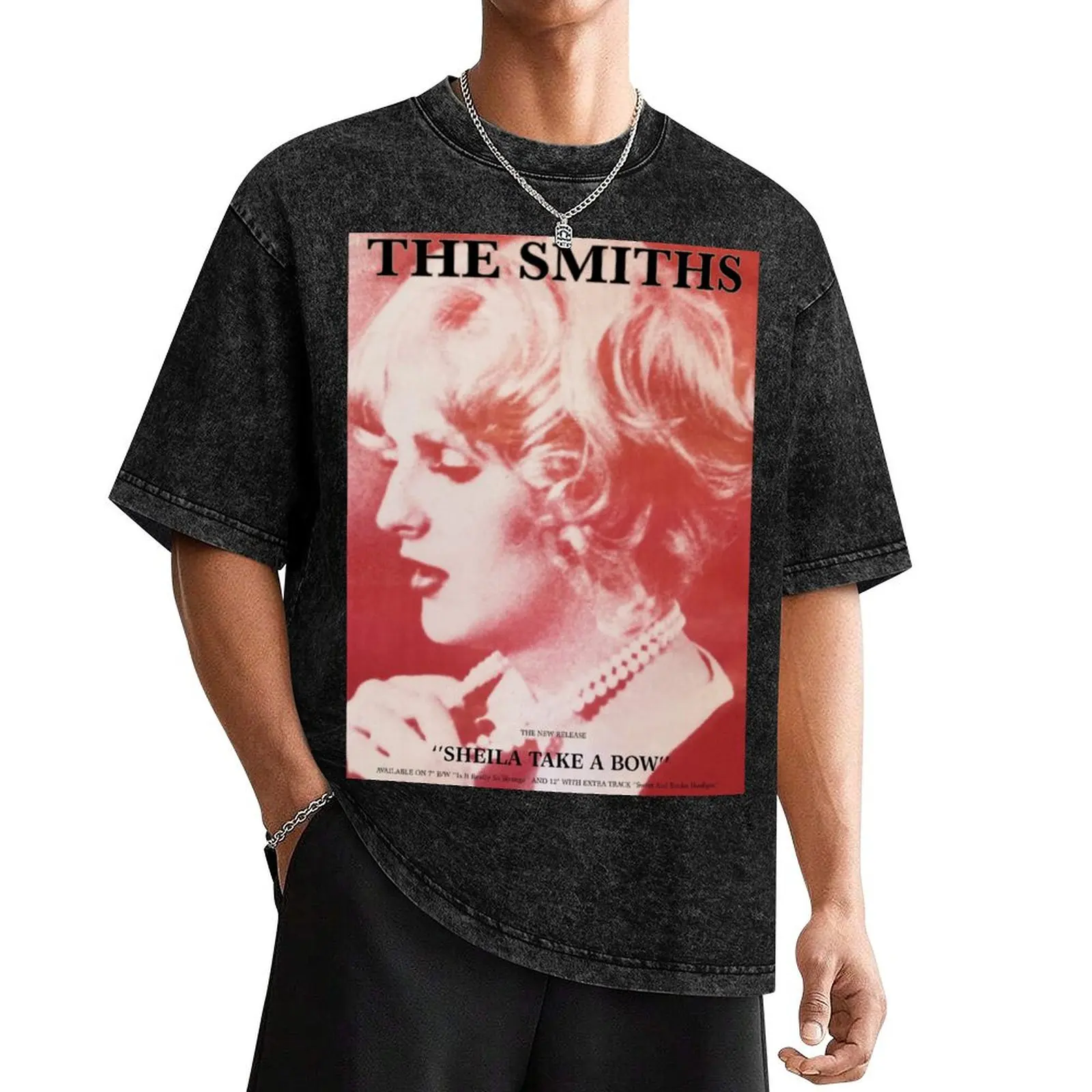 

Sheila take a bow poster (The Smiths) T-Shirt korean fashion anime Personalized t-shirt graphic t shirts Men's t-shirt