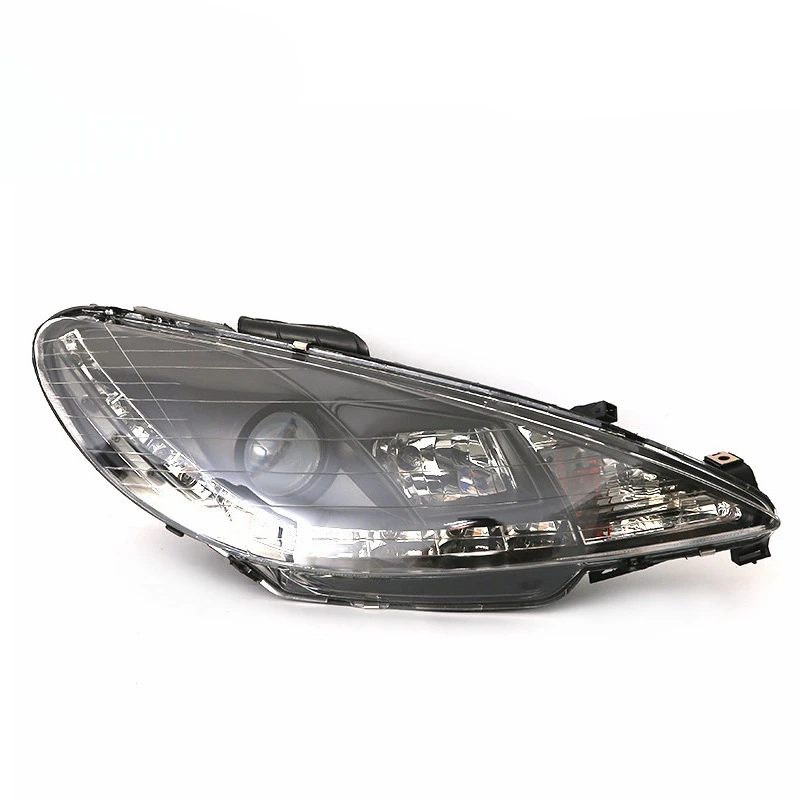 For Peugeot 206 T11 06-13 crystal (lens) black headlamp headlamp